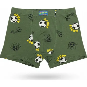 Chlapecké spodní prádlo CHLAPECKÉ TRENKY BOXERKY FOTBAL NOVINKA Barva: Zelená, Velikost: 140/146