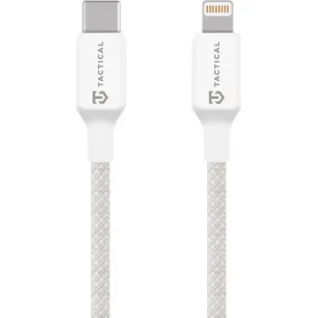 Datový kabel Tactical Stitch Thread Cable USB-C/Lightning 0.3m White