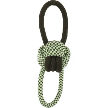 Huhubamboo hračka provazový míč s oky tmavý M