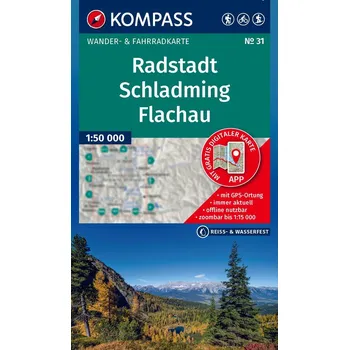 Radstadt, Schladming, Flachau (Kompass - 31) - turistická mapa