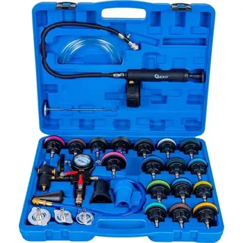 Auto-moto GEKO G02678 Tester tlaku chladičů a chladícího systému, sada 28 ks