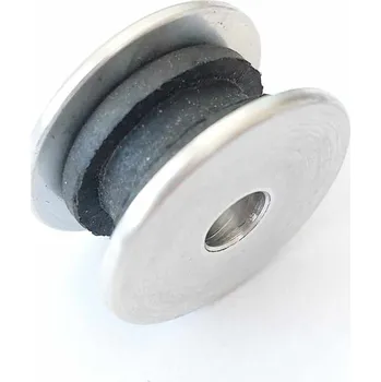 Výfuk pro motocykl Dep Pipes Uchycení koncovky výfuku,hliníkové příložky s gumovou průchodkou DepPipes