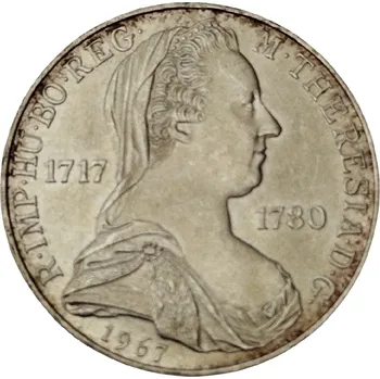 Stříbrná mince 25 Schilling Marie Terezie 1967