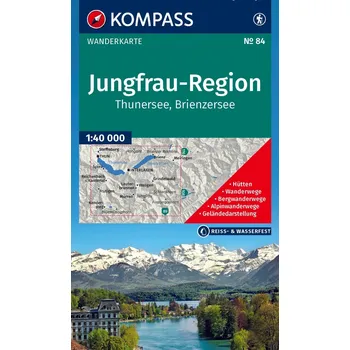 Jungfrau Region, Thuner See und Brienzer See (Kompass - 84) - turistická mapa