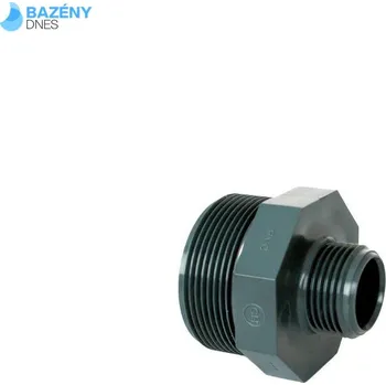 PVC tvarovka - Dvojnipl redukovaný 3/4“ x 1/2“ ext.