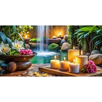 Diamantové malování Diamantové malování - Relax zóna + třpytivé kamínky (100x50)