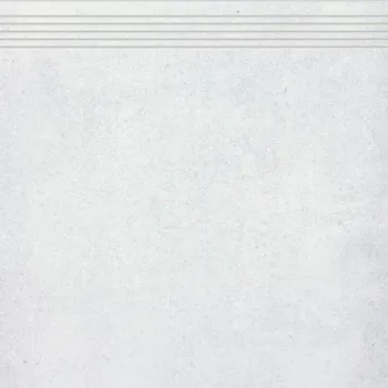 Dlažba Rako Cemento DCP62660, schodovka, světle šedá, matná, hladká, 60 x 60 x 0,9 cm