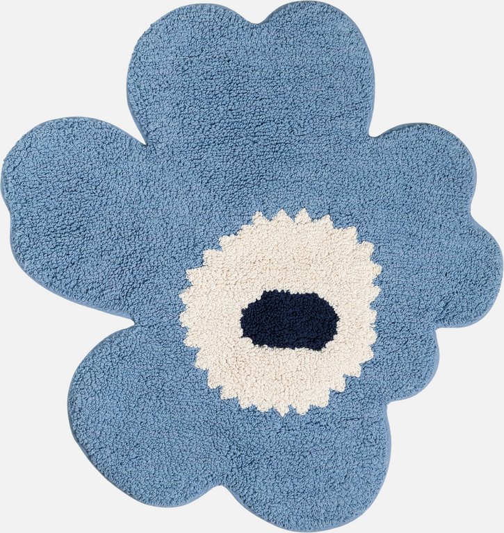 Marimekko Koupelnová předložka Unikko Light Blue světle modrá