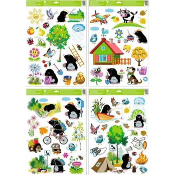 Okenní dekorace Okenní fólie Krtek 30 x 50 cm