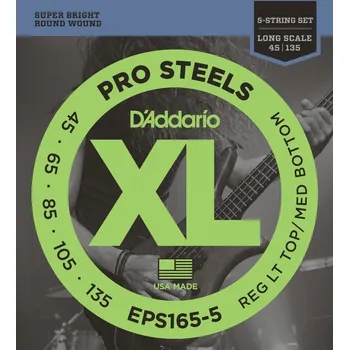 D'Addario EPS165-5 Struny pro 5-strunnou baskytaru (Jako nové)