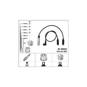 Zapalovací kabel Sada kabelů pro zapalování NGK RC-VW225 - SEAT, VW