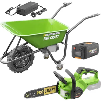 Kolečko Procraft PWB150 80 l + ruční pilka PKA38 bez aku