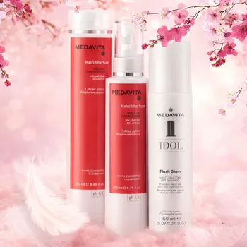 Kosmetická sada MedaVita Hairchitecture šampon 250 ml + kromový gel 200 ml + suchý šampon 150 ml kosmetická sada