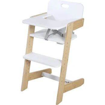 Jídelní židlička roba Dětská rostoucí jídelní židlička (nature up, Dvoubarevná bílá)