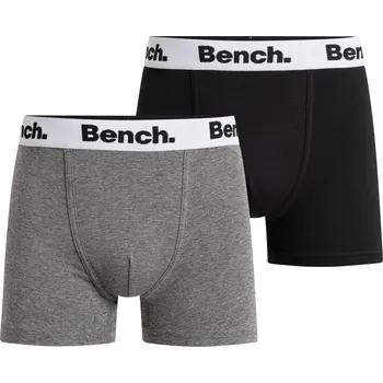 Boxerky BENCH Pánské boxerky, 2 kusy (černá/šedá, M)