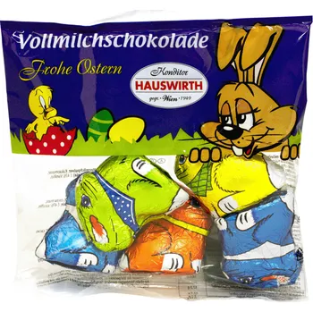 Čokoláda Hauswirth zajíc sedící v sáčku 60g