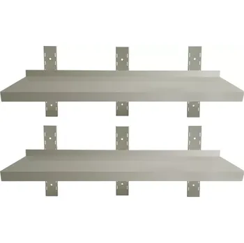 police vasegastro Nástěnná police - 1,5 m - 40 cm - 2-patrová