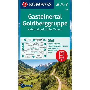 Gasteiner Tal, Goldberggruppe (Kompass - 40) - turistická mapa