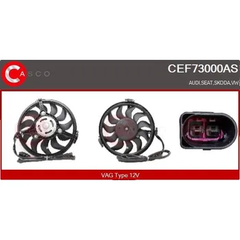 Elektromotor, větrák chladiče CASCO CEF73000AS