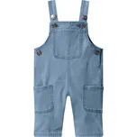 lupilu® Dětské kalhoty s laclem s BIO bavlnou (světle modrá, 74)