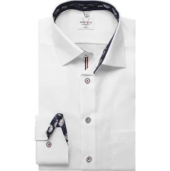 Pánská košile Marvelis Modern Fit pánská společenská košile 724814 00 Bílá 42