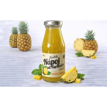 Farmářské Smoothie Gabík - Ananas a Máta 200ml