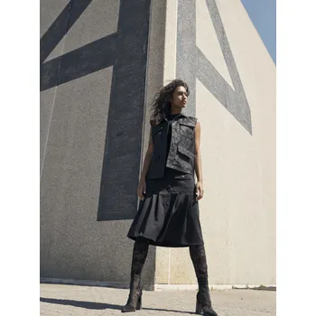 Dámská sukně Sukně Nu Denmark 8339-20 černá skládaná Velikost: 38