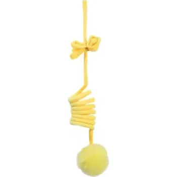 Hračka pro kočku Interaktivní hračka pro kočky - míček na pružince Barva: Žlutá