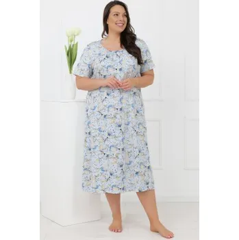 Dámské oblečení Noční košile Italian Fashion Samoa - bavlna Světle modrá XL