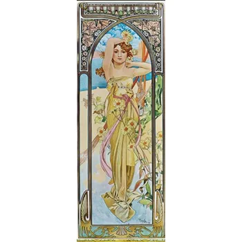 Diamantové malování Diamantové malování - Dívka-Mucha IV (100x40)