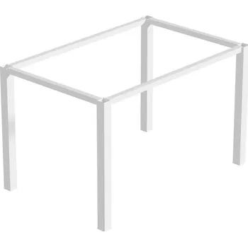 Stolová podnož In-Design Ocelová stolová konstrukce 50×50 mm – bílý rám + nohy (750×750 / 1150×750 mm) Rozměr stolové podnože (mm): 750x750