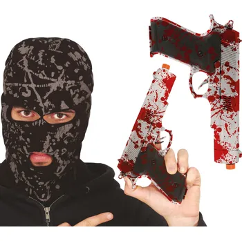 Karnevalový doplněk GuircaPistole od krve 24cm