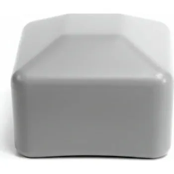 elektroinstalační lišta Plastová krytka na profil 40x40 šedá