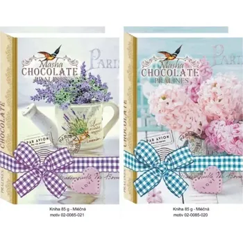 Čokoláda Masha Malá bonboniéra kniha Šeřík, Levandule 85g (Masha Malá bonboniéra kniha Šeřík, Levandule 85g)