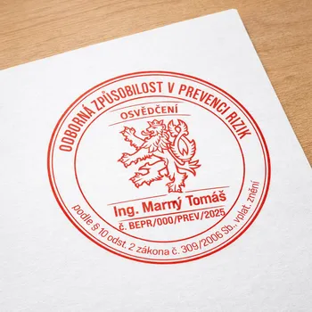 Grafická příprava otisku razítka ČKAIT art verze pro Modico R45