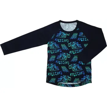 Chlapecké tričko ESITO | Tričko s dlouhým rukávem Rainbow formule - černá / 104