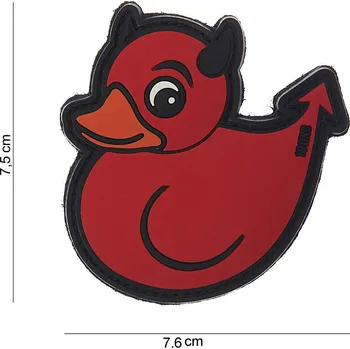 Nášivka Gumová nášivka 101 Inc Devil Duck - červená