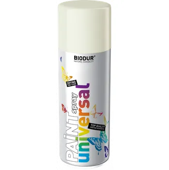Barva ve spreji BIODUR Email Signální bílá RAL 9003 400ml