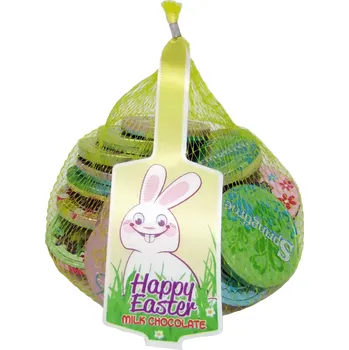 Čokoláda Čokoládové velikonoční mince síťka 50g