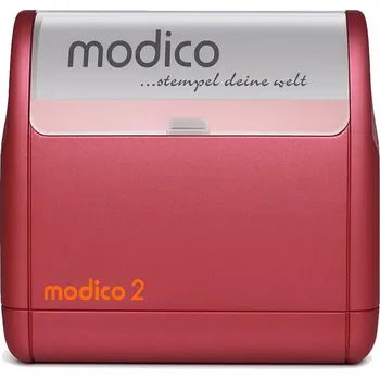 Razítko Firemní razítko Modico M2 - 4 řádky textu Barva těla razítka: Červená