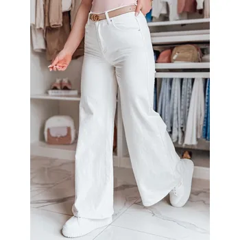 Dámské kalhoty Dámské široké kalhoty LEGBLISS white FashionStreet UY2676 XS
