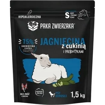 Krmivo pro psa Paka Zwierzaka Krmivo Jehněčí s cuketou "S" 1,5kg
