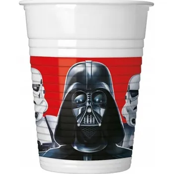 Party nádobí Plastové Kelímky Star Wars 200 ml 8 ks