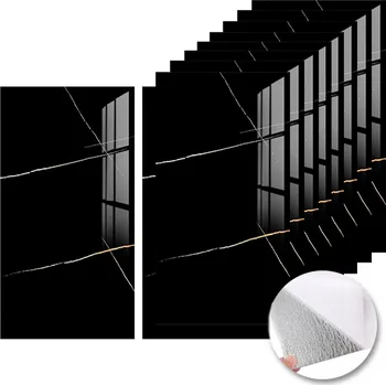 Obklad SAMOLEPICÍ OBKLADOVÉ PANELY NA ZEĎ TAPETA IMITACE MARMORU KAMENE PVC 30x60cm 10 Ks