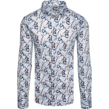 Pánská košile Pánská modrá košile FashionStreet DX2635 M