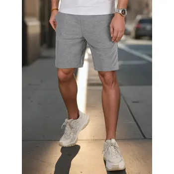 Pánské kraťasy FashionStreet šedé pánské teplákové kraťasy SX2485 XXL