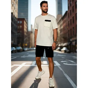 Sada pánského spodního prádla FashionStreet pánská bílá tepláková souprava AX0810 L