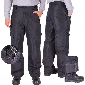 Snowboardové kalhoty Pánské lyžařské kalhoty VODĚODOLNÉ zateplené zimní FIRI černé L