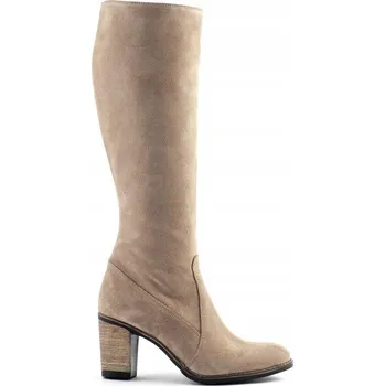 Dámské kozačky Olivier dámské kozačky po kolena na sloupkovém podpatku, velikost 40