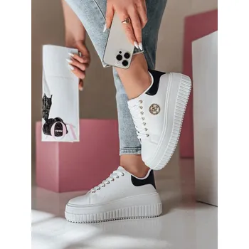 Dámské tenisky Dámské tenisky na platformě KITNOT bílo-černé FashionStreet ZY0922 41